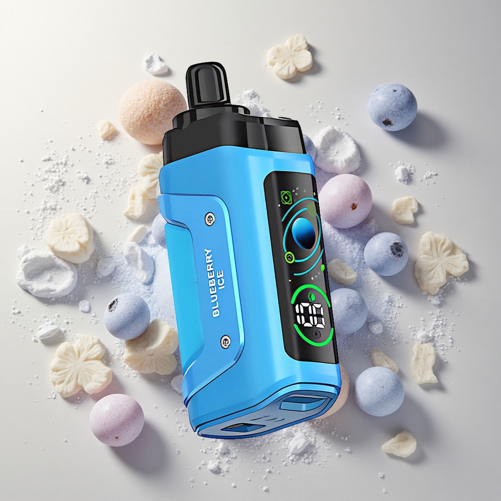Blueberry Ice Razz Bar 45000 Puffs Adjustable Airflow Disposable Vape