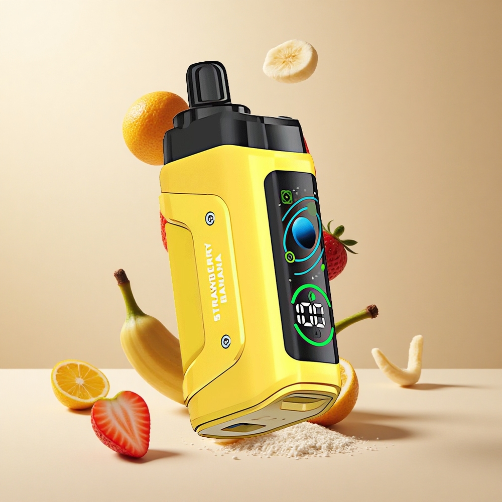 Strawberry Banana Razz Bar 45000 Puffs Adjustable Airflow Disposable Vape