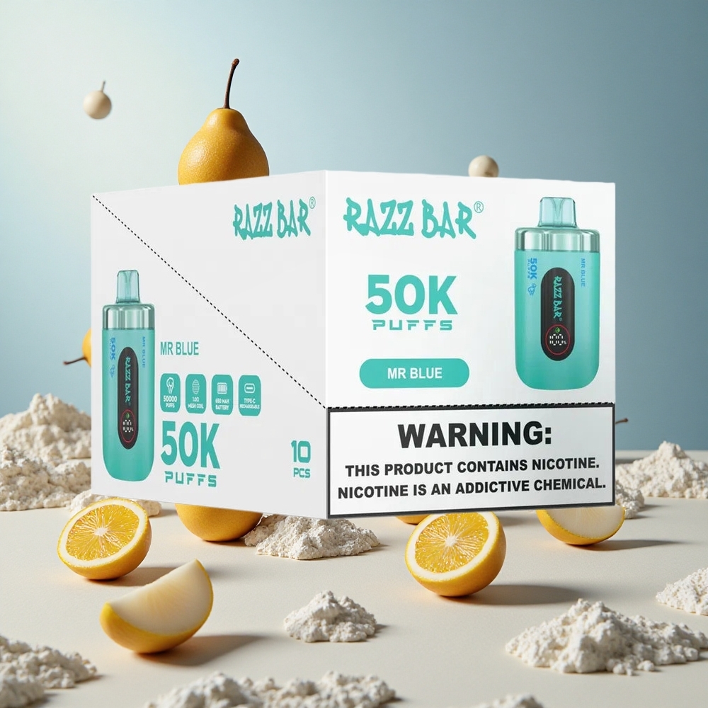 Blue Razz Bar 50K Puffs Disposable Vape with Type-C Rechargeable