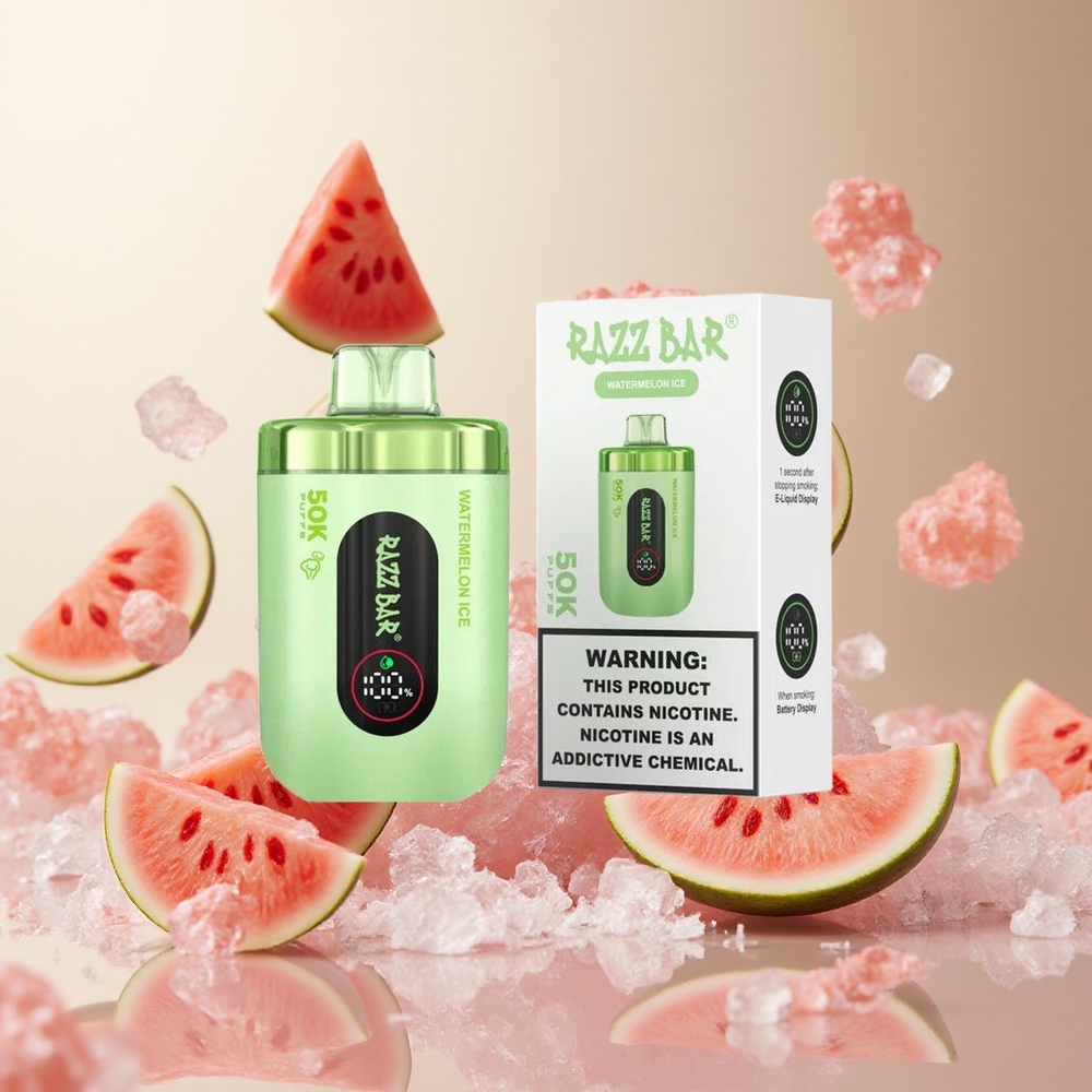Watermelon Ice Razz Bar 50K Puffs Disposable Vape with Type-C Rechargeable