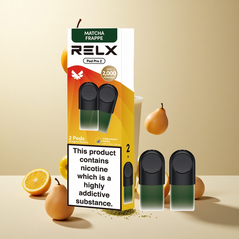 Matcha Frappe Tea Relx Pod Pro 2 Vape Device 1.9ml/600 Puffs