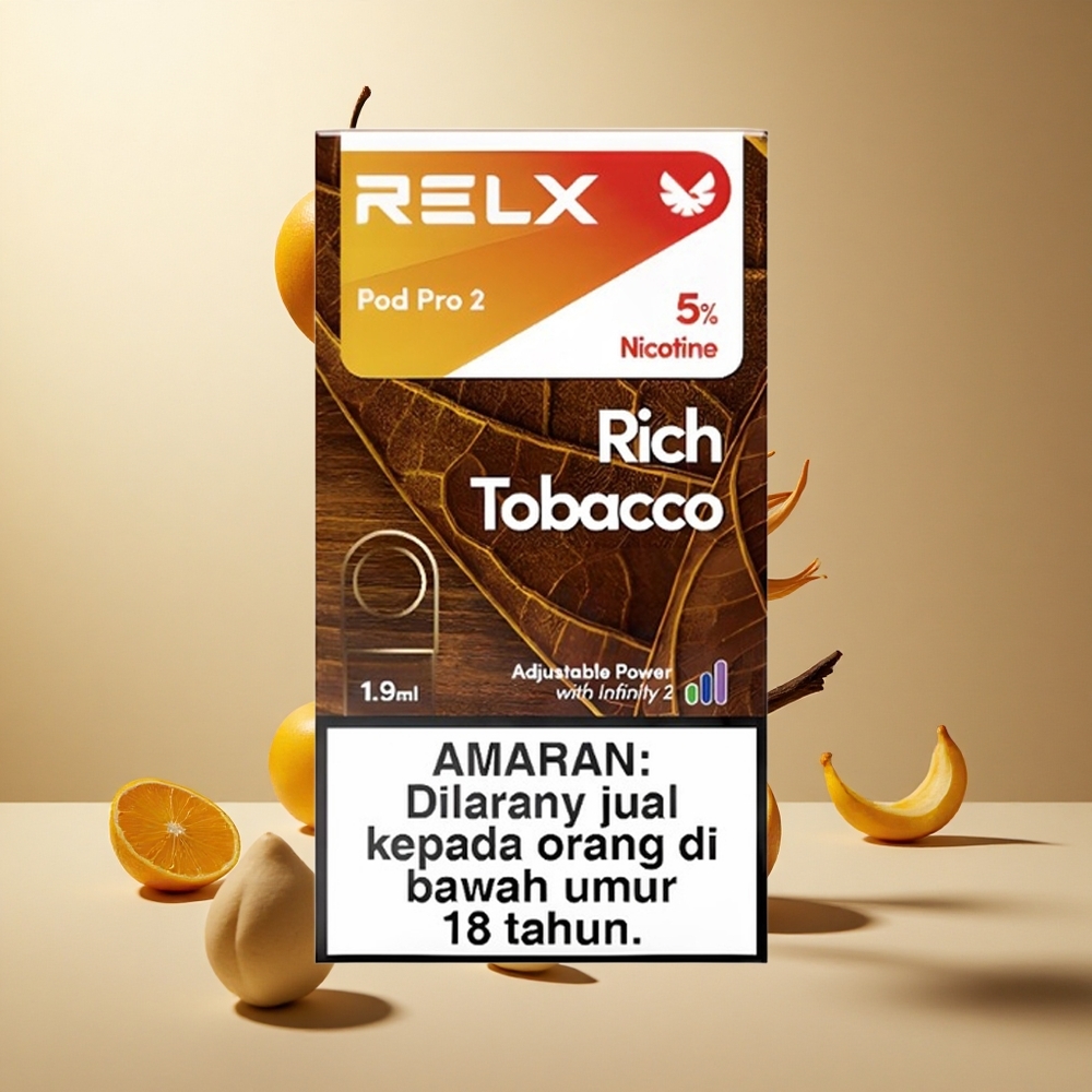 Rich Tobacco Relx Pod Pro 2 Vape Device 5% Nicotine 600 Puffs