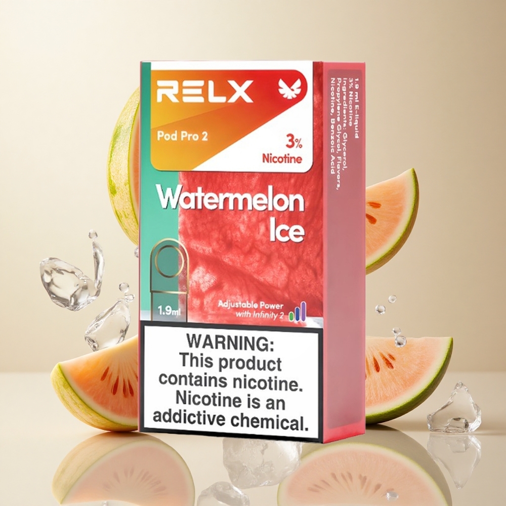 Watermelon Ice RELX Pod Pro 2 Dual Ports with 3% Nicotine