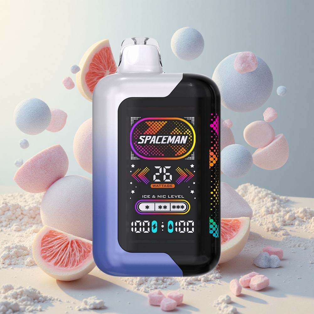 Blue Razz Ice SMOK SPACEMAN SP40000 20mL LED Disposable Vape