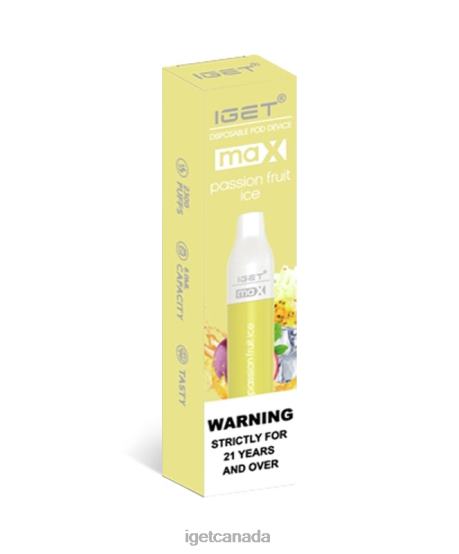 IGET Bar Canada Max L4XRV86 Passion Fruit Ice