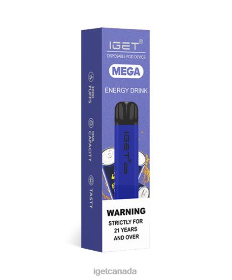 IGET Wholesale MEGA L4XRV128 Energy Drink