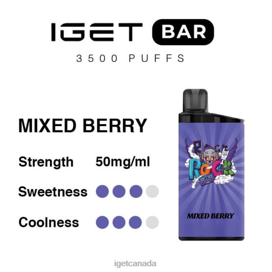 IGET Wholesale Bar 3500 Puffs L4XRV283 Mixed Berry