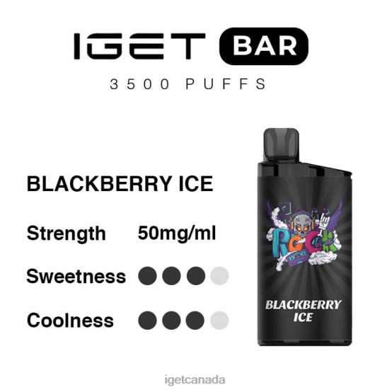IGET Vape Sale Bar 3500 Puffs L4XRV301 Blackberry Ice
