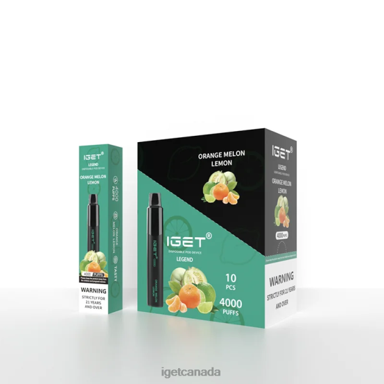 IGET Vapes On Sale Legend 4000 Puffs L4XRV335 Orange Melon Lemon