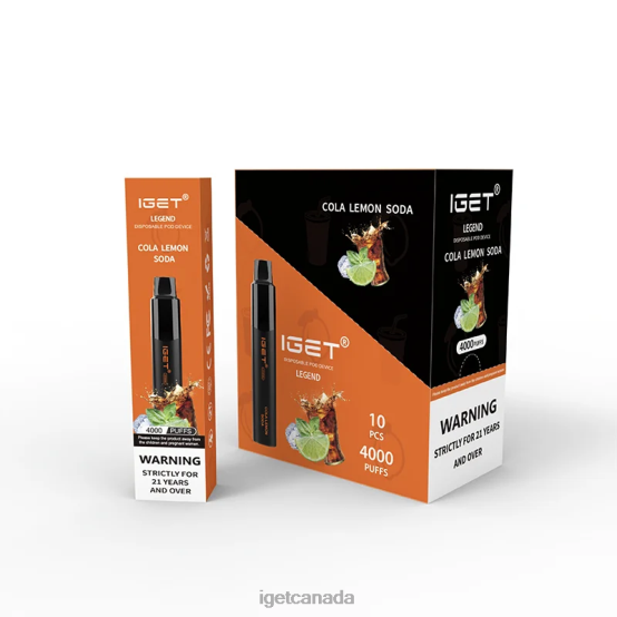 IGET Canada Legend 4000 Puffs L4XRV349 Cola Lemon Soda