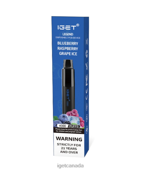 IGET Vape Legend L4XRV181 Blueberry Raspberry Grape Ice