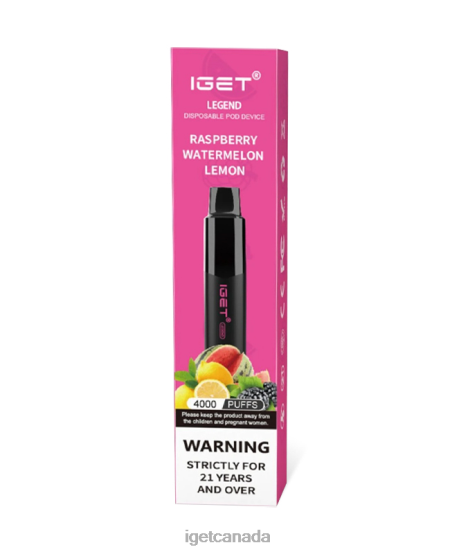 IGET Vape Sale Legend L4XRV194 Raspberry Watermelon Lemon