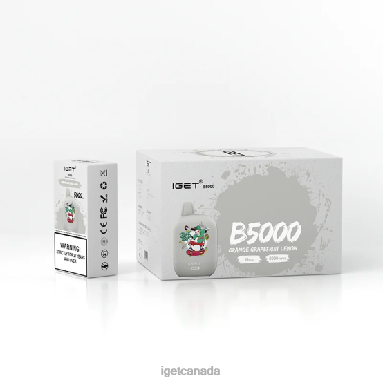 IGET Vape Canada B5000 L4XRV319 Orange Grapefruit Lemon