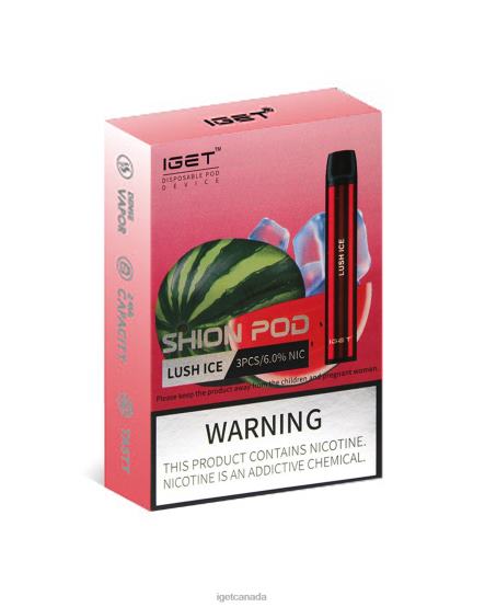 IGET Vape Canada 3 x Shion L4XRV17 Lush Ice
