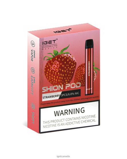 IGET Vape Canada 3 x Shion L4XRV27 Strawberry