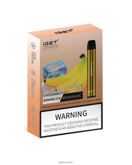 IGET Vapes On Sale 3 x Shion L4XRV2 Banana Ice