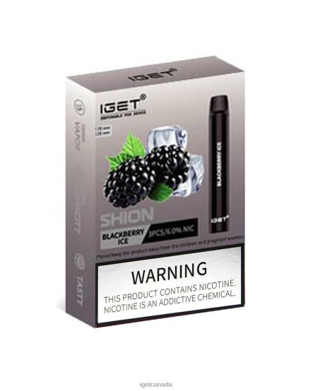 IGET Vape Sale 3 x Shion L4XRV3 Blackberry Ice