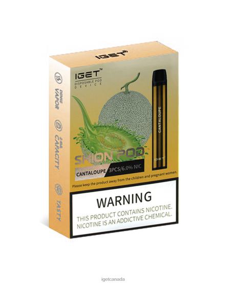 IGET Vape Canada 3 x Shion L4XRV7 Cantaloupe